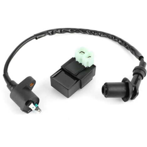 DEESSE SHOP-Bobine d'allumage + Module de boîte CDI de remplacement adapté pour PIT PRO Quad Dirt Bike ATV GY6 moteur.
