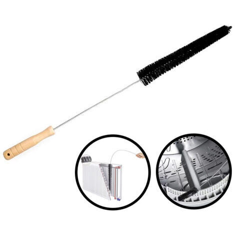 DEESSE SHOP-Brosse de nettoyageBBrosse de nettoyage pour radiateur flexible 72cm plumeau utilisation sec humide