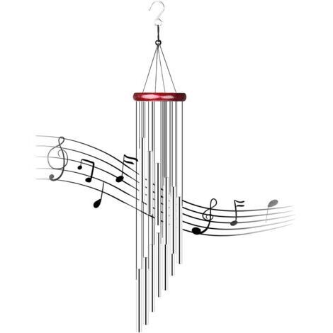 DEESSE SHOP-Carillons Éoliens, Carillons de Vent Extérieurs 12 Tubes en Aluminium Carillon à Vent Carillons de Vent Nature Mélodieux Carillon à Vent Musical pour Maison Jardin Cour Porche Balcon Décor