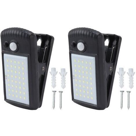 DEESSE SHOP-Clip solaire sur les lumières IP65 étanche 2 Modes de détection infrarouge pince extérieure capteur de mouvement lumières pour terrasse de pont de clture