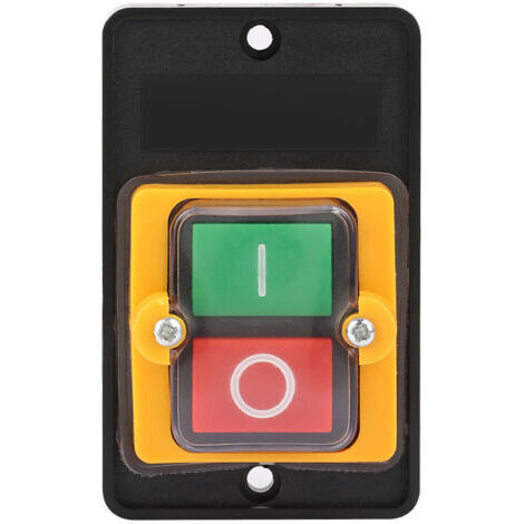 DEESSE SHOP-Commutateur bouton-poussoir 10A – Tension AC 220V – Résistance à l'eau et à la poussière – Pour équipements mécaniques et machines textiles