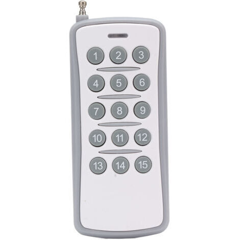 DEESSE SHOP-Commutateur de Télécommande 433 MHz Méthode de Codage à 15 Touches Batterie de la Télécommande et Remplacement de la Télécommande Universelle ABS