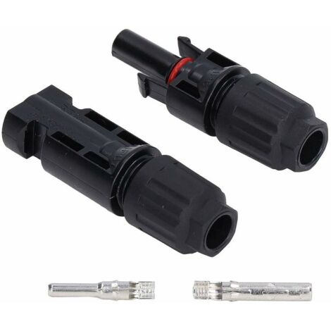 DEESSE SHOP - Connecteurs PV mâles femelles, connecteur solaire de protection sans choc électrique IP67 étanche pour fil de 2,5 à 6,0 mm² pour camping-car