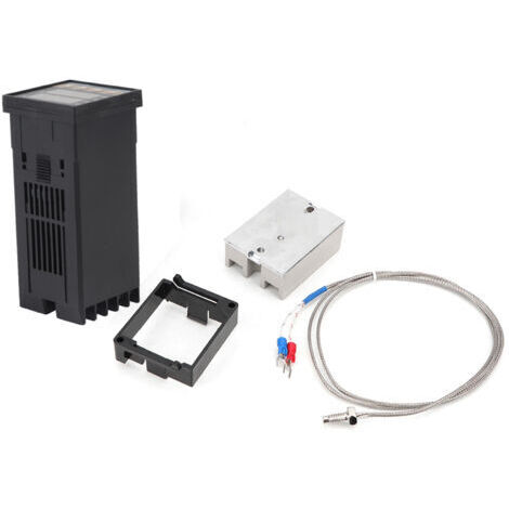 DEESSE SHOP-Contrôleur de Température Numérique PID REX-C100 avec Relais Statique 40 A et Thermocouple K pour Une Gestion Optimale du Thermostat Lors du Brassage et de la Fermentation –