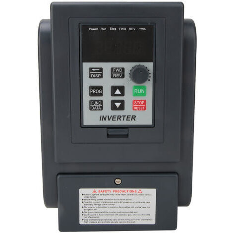 DEESSE SHOP-Convertisseur de tension monophasé 220VAC à triphasé 380VAC – Puissance 2,2 kW – Courant nominal 12A – Fréquence de sortie 400Hz