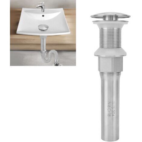 DEESSE SHOP-Crépine de vidange d'évier, crépine de vidange d'évier de salle de bain Anti-fuite Facile à installer Facile à nettoyer Moulure monobloc pour lavabos pour lavabos au-dessus du comptoir