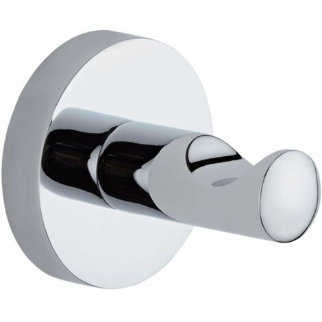 DEESSE SHOP - Crochet mural simple rond moderne pour salle de bain - Chrome