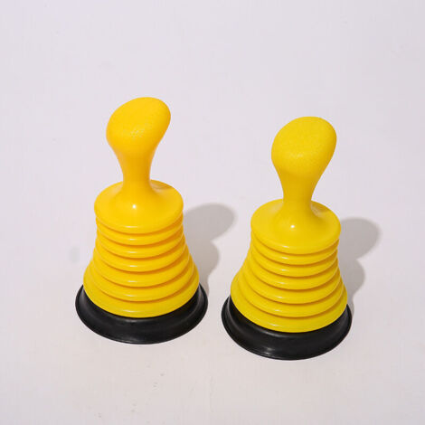 DEESSE SHOP - Déboucheur à soufflet type V 2 pièces Jaune