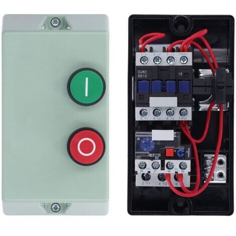 DEESSE SHOP-Démarreur magnétique étanche monophasé 220/230V – Protection IP55 – 2,2 kW pour moteurs – Boîtier ABS robuste – Utilisation industrielle - LE1D09M7