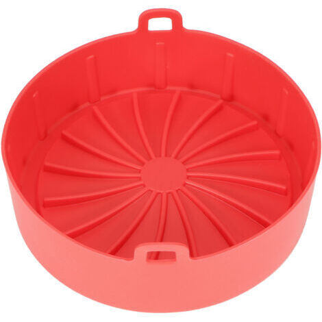 DEESSE SHOP-Denash Revêtement D'autocuiseur, Gril en Silicone, Moule à Pain, Tapis à Gâteau, Marmite à Air pour une Cuisson Pratique dans un Accessoire de Cuisine (rouge)