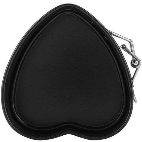 DEESSE SHOP-Dioche Moule à Gâteau en Forme de Cœur de qualité Supérieure avec Plateau Poêle Amovible, Ustensine Cuisson en Acier Carbone Antiadhésif pour une Distribution Chaleur et une Libération Fac