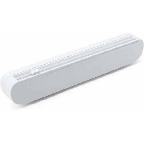 DEESSE SHOP - Distributeur de film étirable à ventouse, distributeur de film étirable en papier, coupe-film étirable en plastique réutilisable pour film étirable, feuille d'étain, cuisine à domicile, 