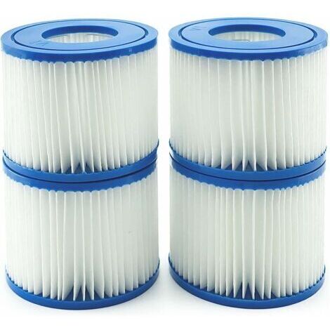 DEESSE SHOP-Éléments de filtre VI pour Bestway Lay-Z-Spa, éléments de rechange BW58323 pour Bestway 58239 (4 pièces)