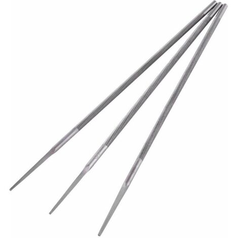 DEESSE SHOP - Ensemble de 3 limes pour tronçonneuse à roulement en acier Affûteuse de tronçonneuse ronde de 8 pouces Limes à chaîne d'affûtage pour tronçonneuse Crocs acérés Haute dureté (4 mm)