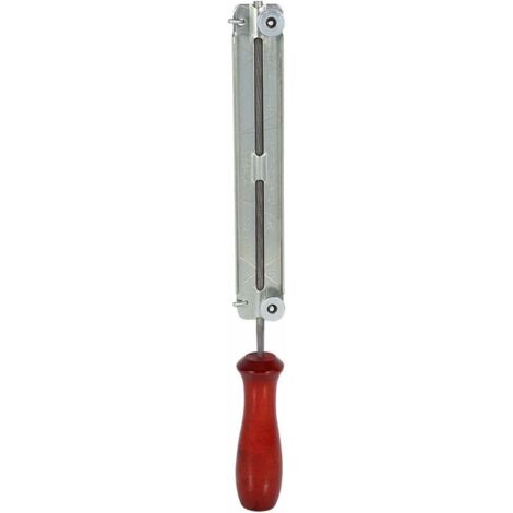 DEESSE SHOP - Ensemble de limes à affûter rondes en acier pour tronçonneuse Porte-outil pour le travail du bois Porte-outil Guide-fichier (4,8 mm)