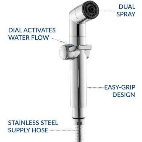 DEESSE SHOP-Ensemble de pistolet pulvérisateur de toilette à double fonction sous pression