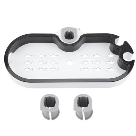 DEESSE SHOP-Étagère de panier de caddie de douche, panier antirouille fixé au mur d'organisateur de caddie, plastique, support de stockage pour la cuisine de douche de salle de bains