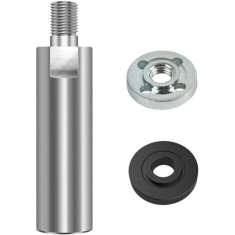 DEESSE SHOP-Extension de meuleuse d'angle Bielle Filetage polyvalent Polisseuse rotative Arbre d'extension avec contre-écrou de bride Rallonge de meuleuse d'angle Allonger la tige