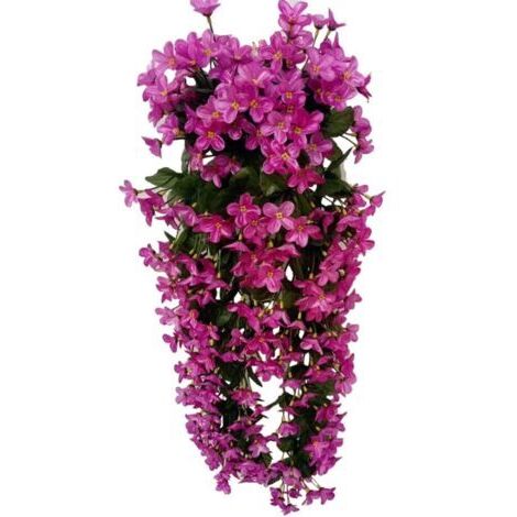 DEESSE SHOP-Fleurs de glycine artificielles suspendues à 4 pétales pour la décoration de mariage (fuchsia)