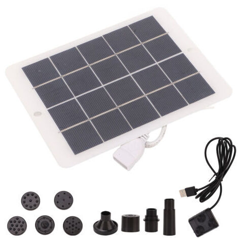 DEESSE SHOP-Fontaine Solaire, Kit de Pompe à Eau Solaire à économie d'énergie pour Jardin