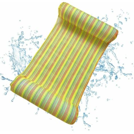 DEESSE SHOP - Hamac à eau, hamac flottant pour piscine, lit flottant gonflable pour piscine, chaise flottante, canapé d'eau, tapis pour piscine, plage, mer, chaise longue pour adulte