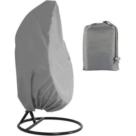 DEESSE SHOP-Housse de chaise hamac, housse de chaise hamac, housse de chaise suspendue, coupe-vent, protection UV, tissu Oxford durable, 200 x 230 cm (gris)
