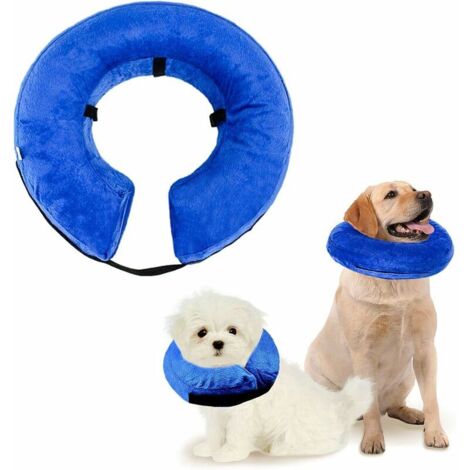 DEESSE SHOP - Housse gonflable pour animal de compagnie - Collier de protection lavable pour petits chiens et chats - Collier souple avec boucle réglable - M