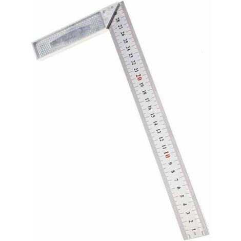DEESSE SHOP - Ingénieur carré cadre carré combinaison carré 90 degrés métal règle à angle droit carré 30cm 1mm acier ingénieur test carré bois outil de mesure du bois
