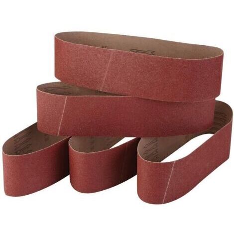 DEESSE SHOP-Jeu de 5 bandes abrasives en corindon fin 100 x 915 cm granulométrie 60/80/120/240/320