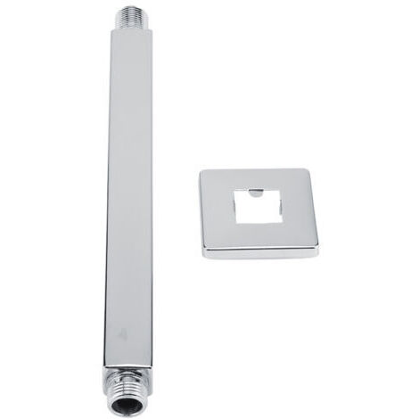 DEESSE SHOP-Keenso Bras de Douche en Acier Inoxydable Brillant pour Pomme de Douche au Plafond de Salle de Bain – Installation Rapide, Convient pour Pomme de Dissimulée – Tube de Bras élégant et Stabl