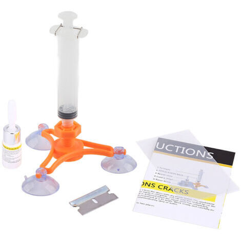 DEESSE SHOP-Kit de Réparation de Pare-brise, Bricolage Fissure de Résine Scellant Réparation de Pare-brise de Voiture Ensemble outil de réparation de pare-brise