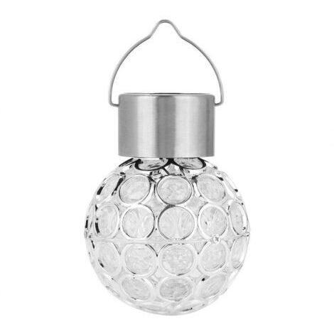 DEESSE SHOP-Lampe à Suspendre à Boule Solaire Changer Lampe à LED Paysage Couleur Changer Jardin(Colorful)