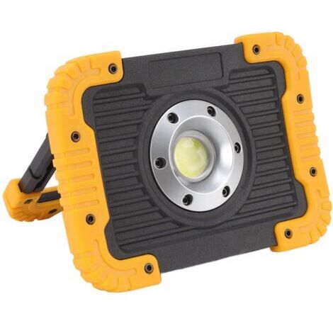 DEESSE SHOP-Lampe de Travail COB, Projecteur COB Portable étanche 750LM, éclairage de Chantier, Lampe de Travail Portable à Chargement USB avec Support Rotatif à 180 Degrés pour Camping, Randonnée, Ga
