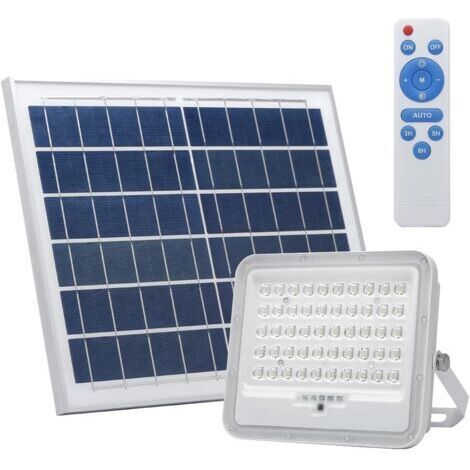 DEESSE SHOP-Lampe solaire d'extérieur étanche avec télécommande - 50 W, lumière blanche