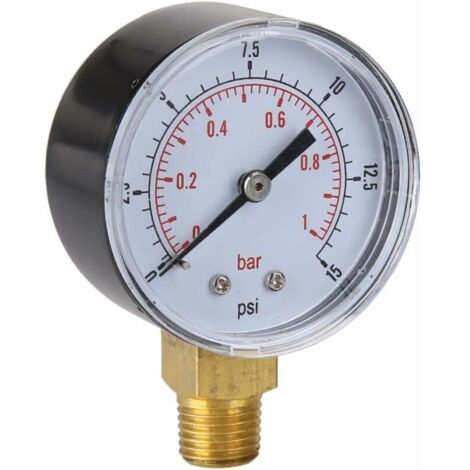 DEESSE SHOP - Manomètre de l'eau Manomètre de la piscine Manomètre La mesure de la pression est de 0  15 psi ou 0  1 bar