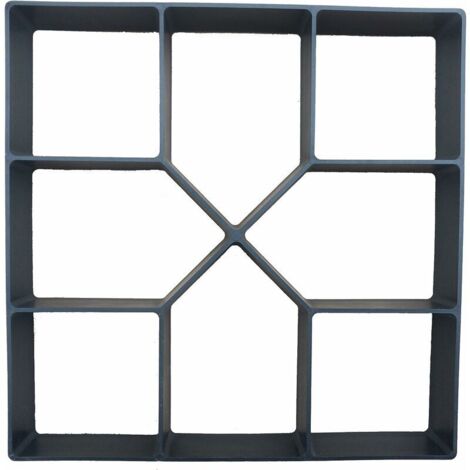 DEESSE SHOP - Moule de pavage en plastique 40 x 40 cm pour jardin, terrasse, allée, patio, trottoir, béton, ciment, moule de pavage réutilisable, moule de coffrage bricolage