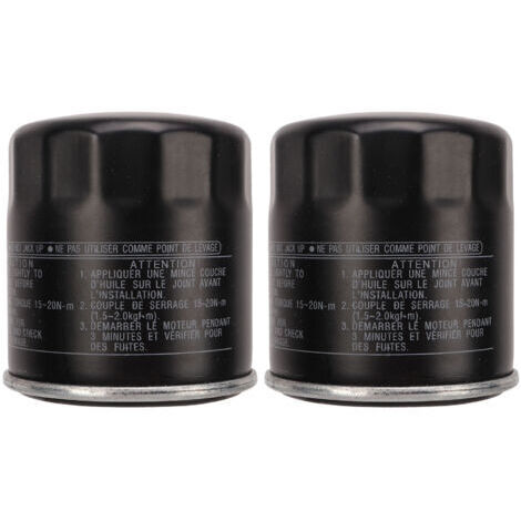 DEESSE SHOP-Nettoyant à Huile, 2PCS Filtre à Huile 5GH 13440 70 Remplacement de Surface Lisse Noir pour YZF-R1 2000-2014.