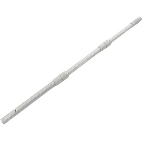 DEESSE SHOP-Nettoyeur de piscine Tige télescopique Poignée en alliage d'aluminium renforcé Tige de nettoyage de piscine Filet de pêche Perche de sauvetage 120CM sans trou de suspension 62cm / 2.4in