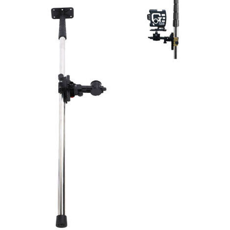 DEESSE SHOP-Niveau Laser Perche Télescopique 4M/13.1FT Sol au Plafond Perche Laser,argent