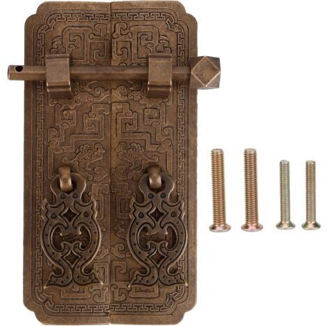 DEESSE SHOP-NIZUUONE Ensemble de Poignées de Porte en Cuivre Antique Chinois, Accessoire de Garde-robe pour Meubles de Cuisine à Domicile