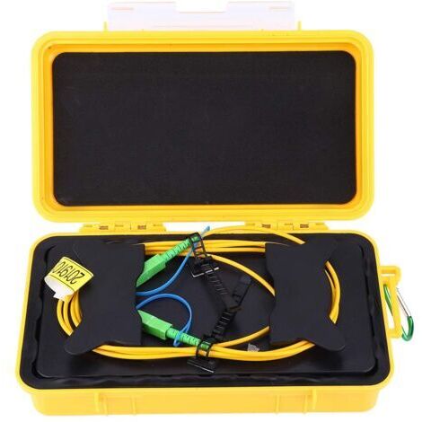 DEESSE SHOP-OTDR Launch Cable Box SM SC/APC-SC/APC 2km Dead Zone Eliminator Optical Fiber Ring with 2000M OTDR Extension Cord