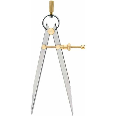 DEESSE SHOP - Outil rotatif d'artisanat du cuir, outil de marquage de bord en cuir de diviseur de boussole à ressort réglable 1 pièce