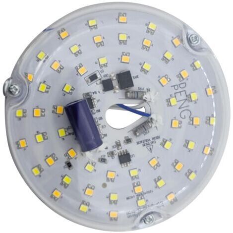 DEESSE SHOP-Panneau de Remplacement de Feu de Plafond LED, 3CCT 3000K 4000K 6000K Kit de Modernisation du Ventilateur de Plafond LED 4 Pouces Efficacité énergétique 15W Light (230V)