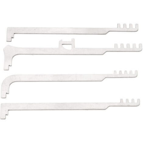 DEESSE SHOP-Pics de Verrouillage de Peigne en Acier Inoxydable, Outils à Dents Métalliques Portables 4 Pièces pour la Réparation de Lutte contre L'incendie