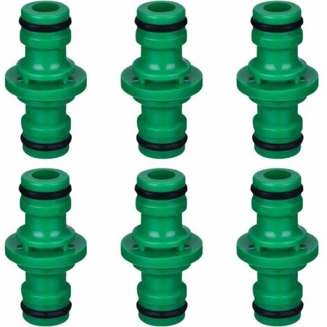 DEESSE SHOP - Pieces Raccord de tuyau double mâle pour raccord de tuyau d'arrosage (vert)