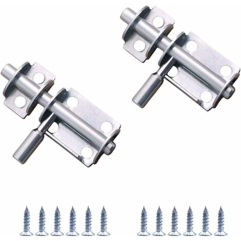 DEESSE SHOP - pièces verrous de porte de sécurité serrure de porte en acier inoxydable loquet petit dispositif antivol pour porte coulissante portes en bois, portes de salle de bain, etc.