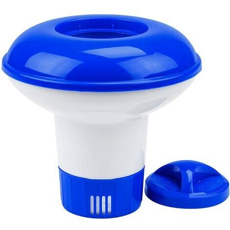 DEESSE SHOP - Piscine Spa Distributeur de produits chimiques Distributeur de piscine Piscine Spa Distributeur flottant Tablette flottante Chlore Boîte de médicaments automatique Dispositif de dosage T