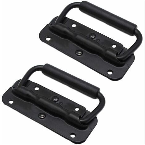 DEESSE SHOP-Poignée de porte coulissante2 pièces poignée en acier inoxydable ressort à ressort Pulls-100mm
