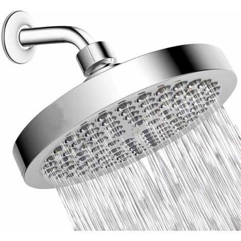 DEESSE SHOP - Pommeau de douche à haute pression de 6 pouces G1/2 Pommeau de douche à effet pluie Pommeau de douche réglable pour salle de bain