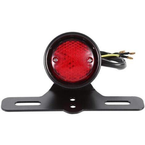 DEESSE SHOP-pour feux arriere moto led pour feux arriere moto led Lampe de feu stop de frein arrière rouge rétro à LED de moto pour Honda/Yamaha feux stop moto feux arriere moto led feux bobber feux s
